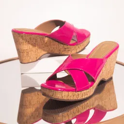 Inc 5 Cross Strap Open Toe Platform Heels-37