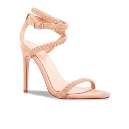 London Rag Women Nude-Coloured Embellished Suede Party Sandals-picture-53
