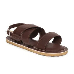 Tiber Taber Boys Brown PU Comfort Sandals-image-48