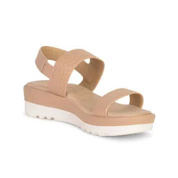 Bata Textured Open Toe Wedge image 1