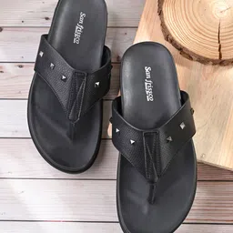 San Frissco Men Supersoft Sole Embellished Open Toe Comfort Sandals-image-5