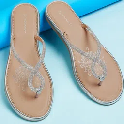 Melange by Lifestyle Embellished T-Strap Flats-18