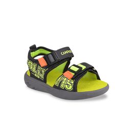 Campus Kids Grey & Green Self-Design Sports Sandals-image-9