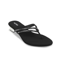 Metro Textured Open Toe Block Heels-6