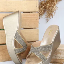 Inc 5 Embellished Open Toe Wedge Heels-9