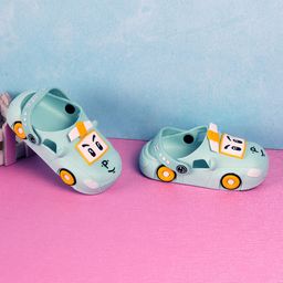 Jazzy Juniors Unisex Kids Green & White Clogs Sandals-image-50