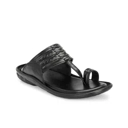 IVRAH Men Black Comfort Sandals-image-66