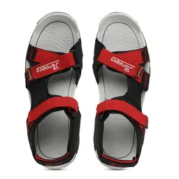 Paragon Men Black & Red Comfort Sandals-image-2