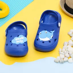 Yellow Bee Unisex Kids Blue & White Clogs Sandals-image-57