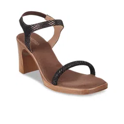 Metro Open Toe Ankle Loop Block Heels-11