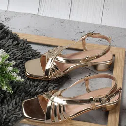 Sole Saga Cross Strap Open Toe Block Heels-6