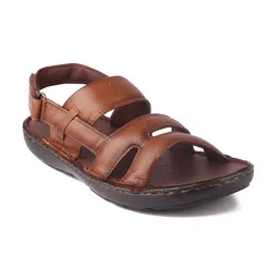 Red Chief Men Tan Leather Comfort Sandals-picture-35