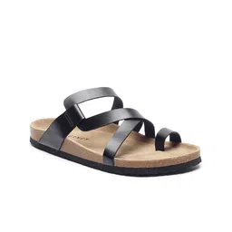 HF JOURNEY Men One Toe Leather Comfort Sandals-image-15