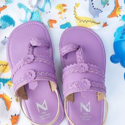 THE MADRAS TRUNK Kids Leather Comfort Sandals-11