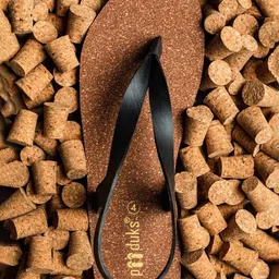 Paaduks Strappy Waterproof Cork Odour-Free Open Toe Flats-picture-44
