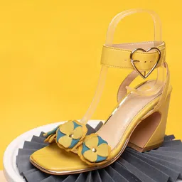 HEEL YOUR SOLE Embellished Leather Block Heels-39