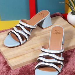 Carlton London Open Toe Block Heels-51