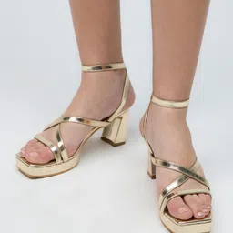 20Dresses PU Party Block Sandals-36