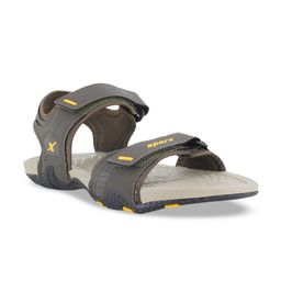 Sparx Men Olive Green & Yellow Floater Sandals-picture-14