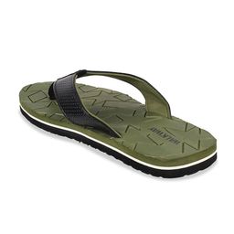 WALKWAY by Metro Men Olive Green Printed Thong Flip-Flops image 2