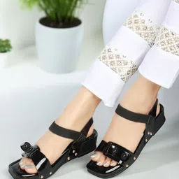 ICONICS Open Toe Flatform Heels-17