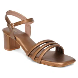 HEELSNFEELS Strappy Open Toe Block Heels image 2