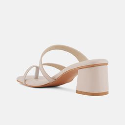 Mast & Harbour White Open Toe Block Heels image 3
