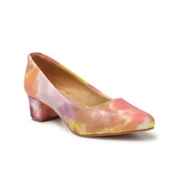 ICONICS Pointed Toe Printed Block Pumps image 5