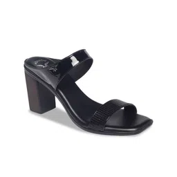 Monrow PU Block Sandals image 3