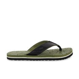 WALKWAY by Metro Men Olive Green Printed Thong Flip-Flops image 3