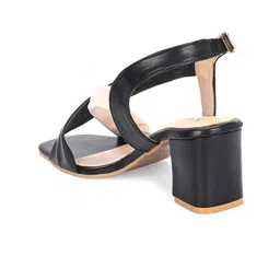 KARADDI Open Toe Block Heels With Buckles image 2