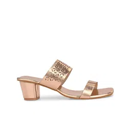 CLOG LONDON Open Toe Block Heels With Laser Cuts image 3