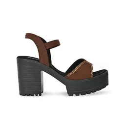 Rocia Open Toe Embellished Platform Heels image 5
