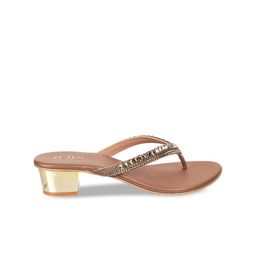Metro Open Toe Embellished Block Heels image 4