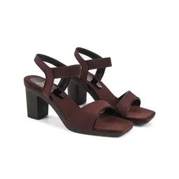 JM Looks Open Toe Block Heels image 5
