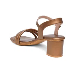 HEELSNFEELS Open Toe Block Heels With buckle image 3