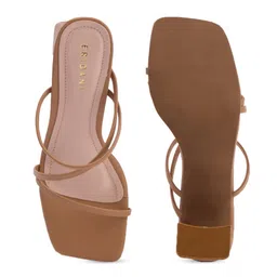 ERIDANI Open Toe Block Heels image 2
