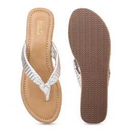 Inc 5 Textured Open Toe Synthetic Flats image 2