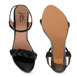 JM Looks Braided Open Toe Platform Heels With Backstrap image 2