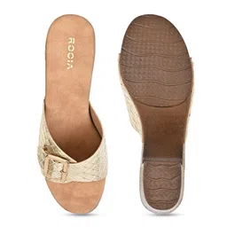Rocia Textured Open Toe Block Heels image 4