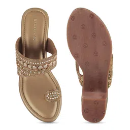 Mochi Embellished Ethnic Block Heels image 4