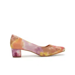 ICONICS Pointed Toe Printed Block Pumps image 4