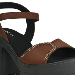 Rocia Open Toe Embellished Platform Heels image 2