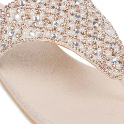 Metro Embellished Open Toe Block Heels image 3