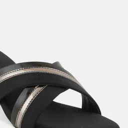 Mast & Harbour Black Open Toe Block Heels image 4