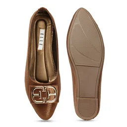 ELLE Textured Pointed Toe Block Pumps image 3