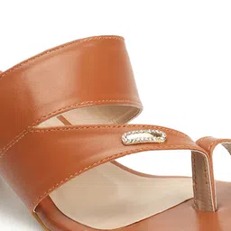 ICONICS Embellished One Toe Block Heels image 5