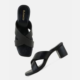 Rubeezz Open Toe Block Heels image 3