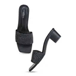 Shezone Textured Block Heels image 2