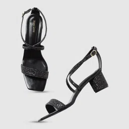 Marc Loire Embellished Open Toe Block Heels-41